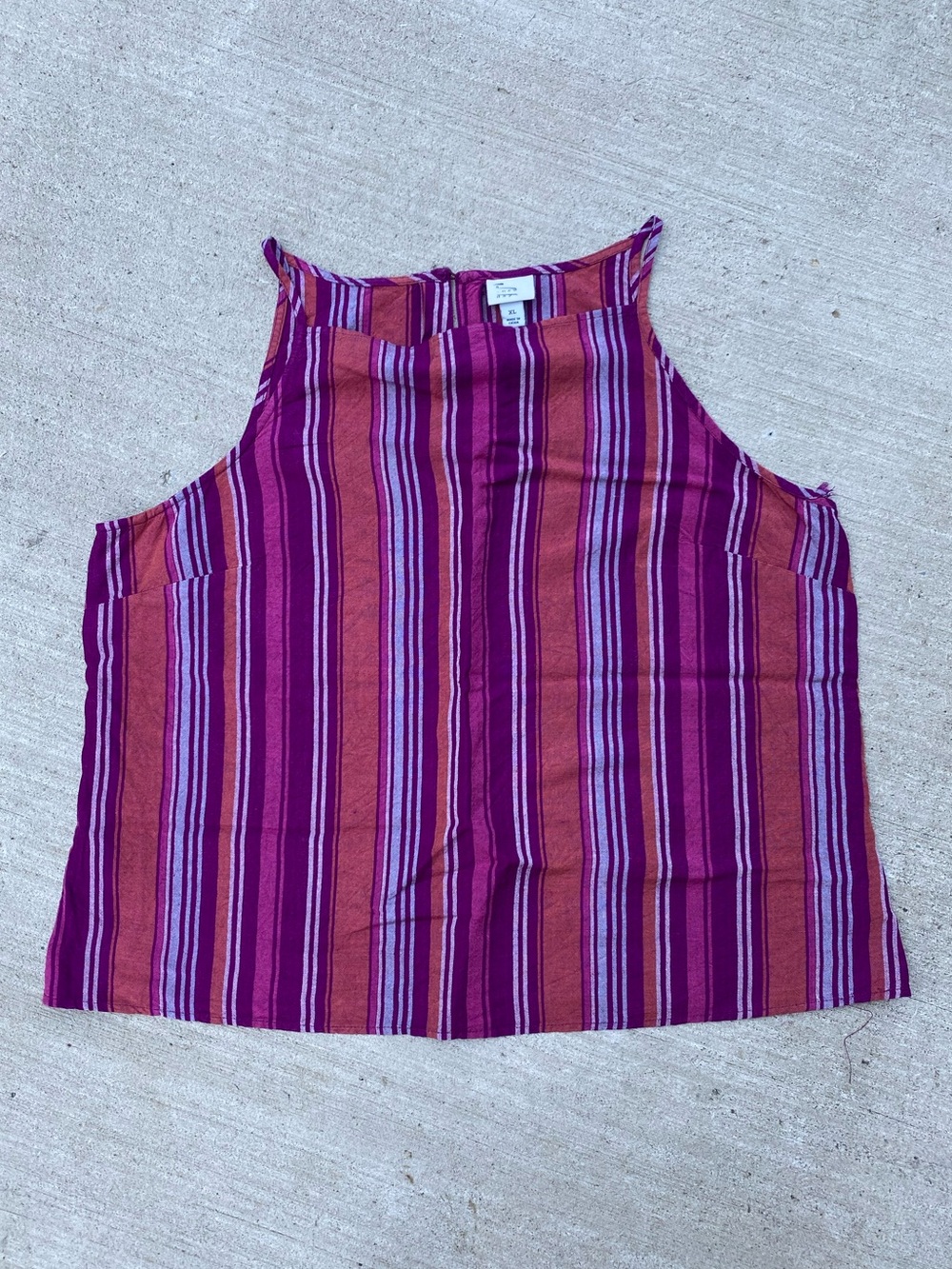 Striped Linen Tank-top